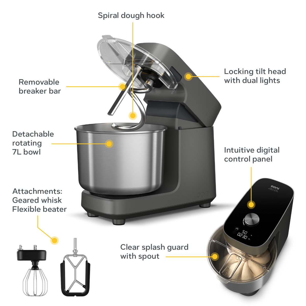 Ooni Halo Pro Spiral Mixer