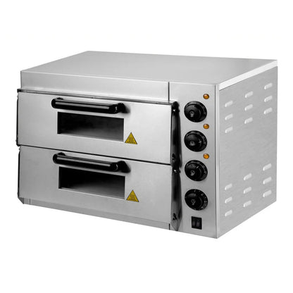 Hamoki Twin Deck Stainless Steel Electric Pizza Oven 20 Inch - 171003