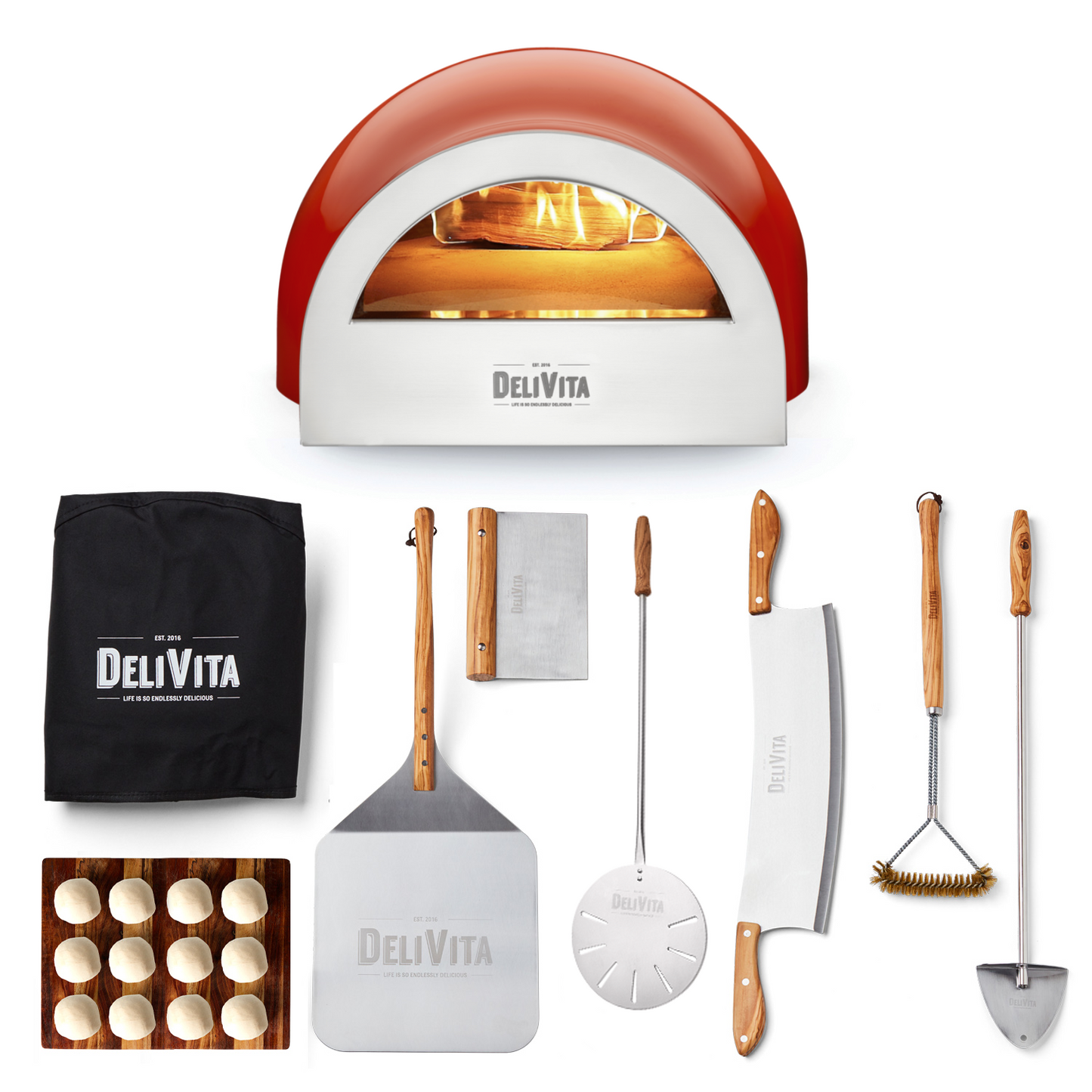 Delivita Pizzaiolo Wood Fired Pizza Oven Bundle