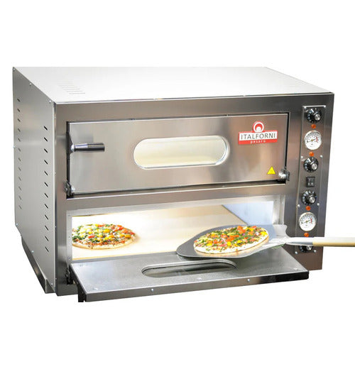 Italforni Twin Deck Refractory Brick Based Electric Pizza Oven