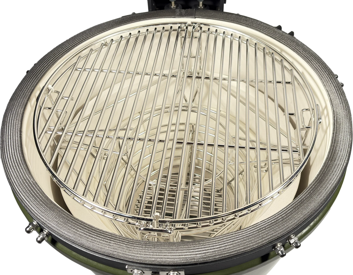 Kama Gear V2 Ceramic Kamado BBQ in Olive Green