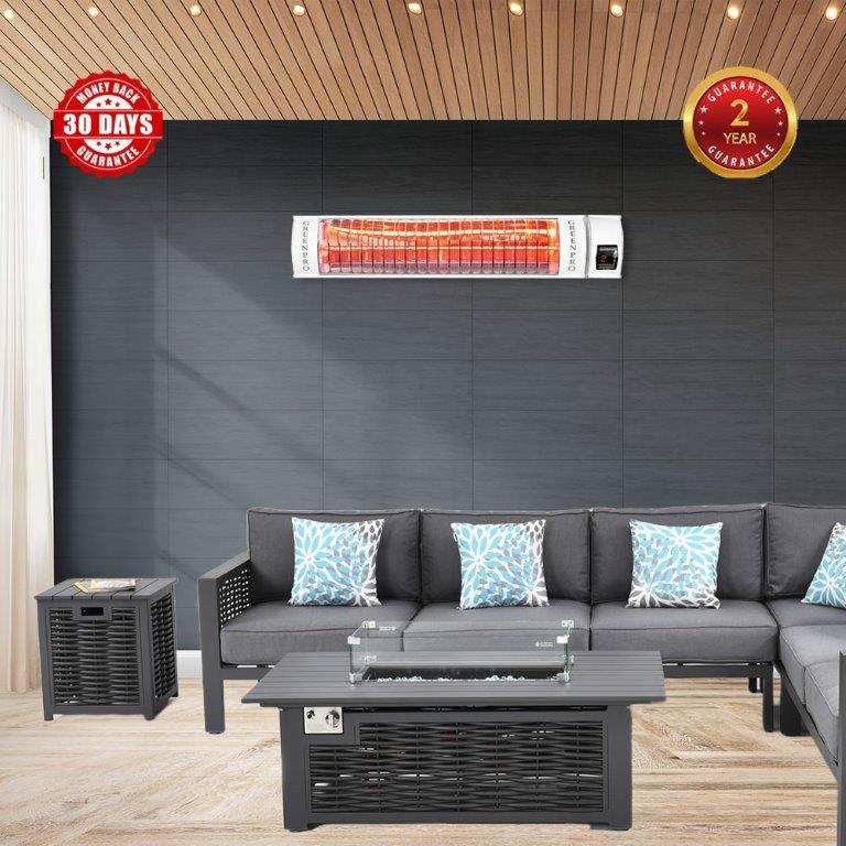 Evergreen Pro 2kW Infrared Patio Heater With Remote Control (400mm)