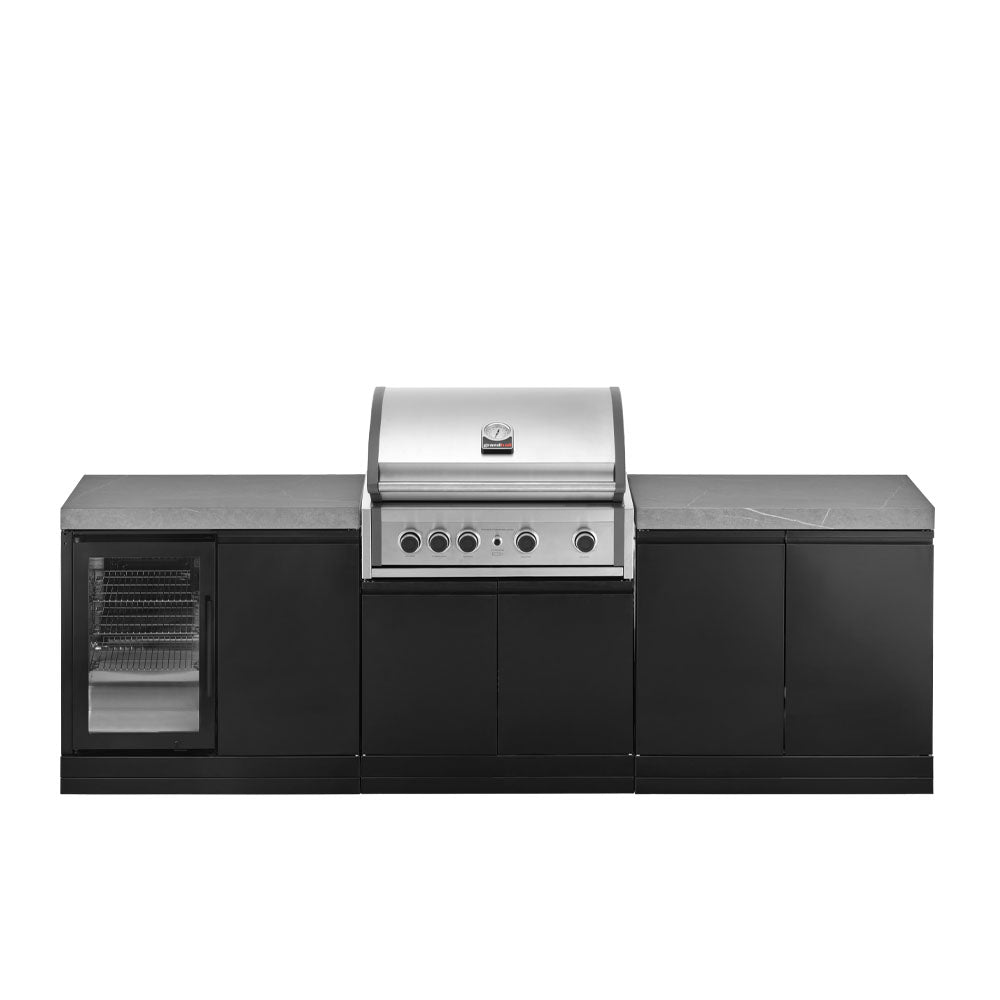 GrandPro 262 Outdoor Kitchen Pro Elite 4B Grill with Fridge