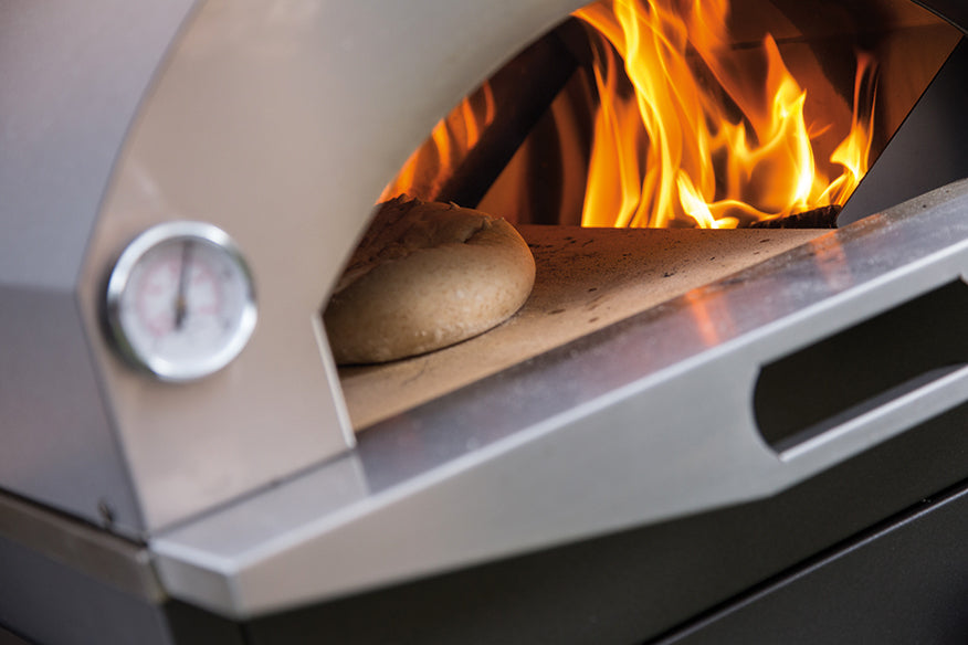 Fontana - Margherita Wood Burning Pizza Oven With Trolley In Stainless Steel