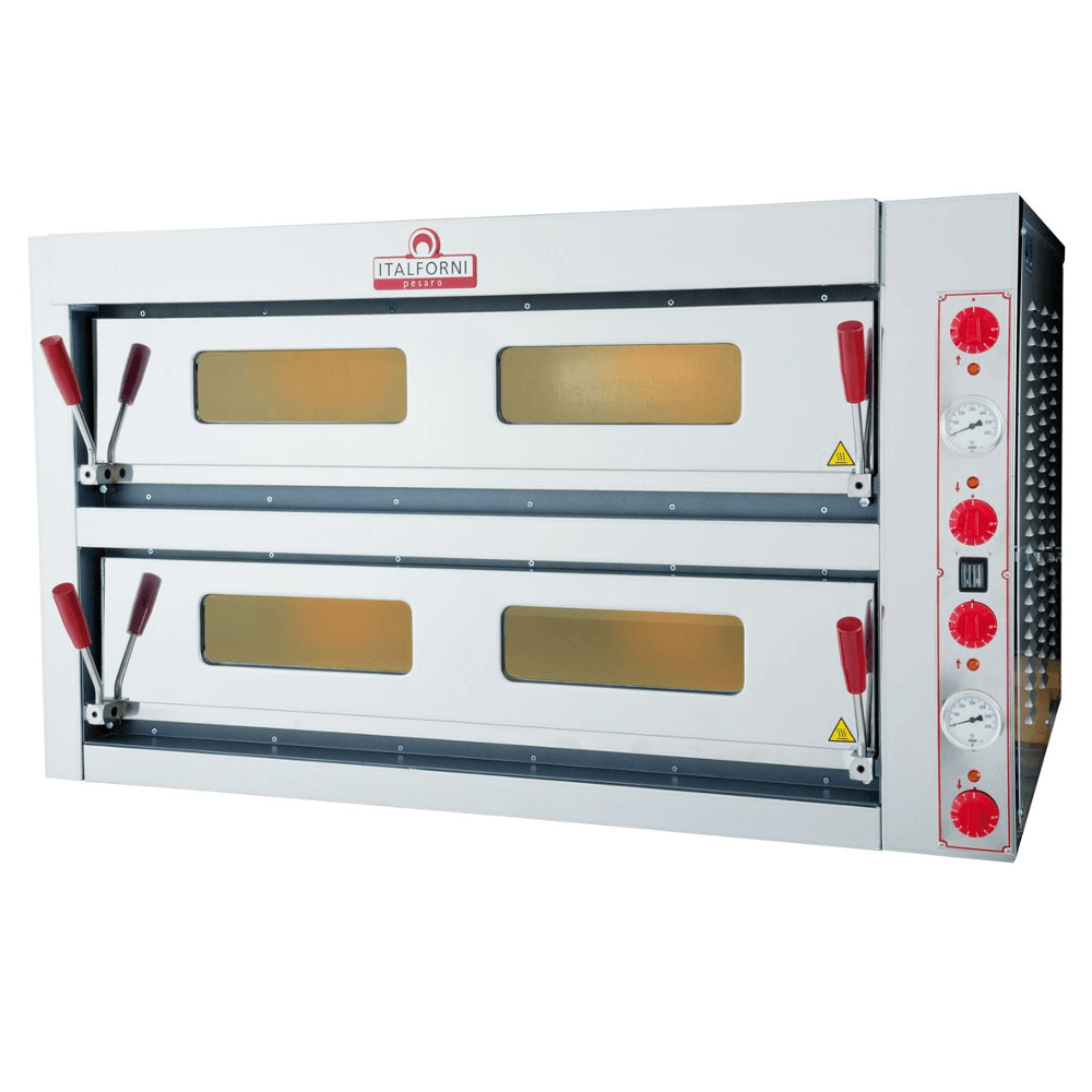 Italforni Twin Deck Electric Pizza Oven 12 x 13 Inch - TKB2