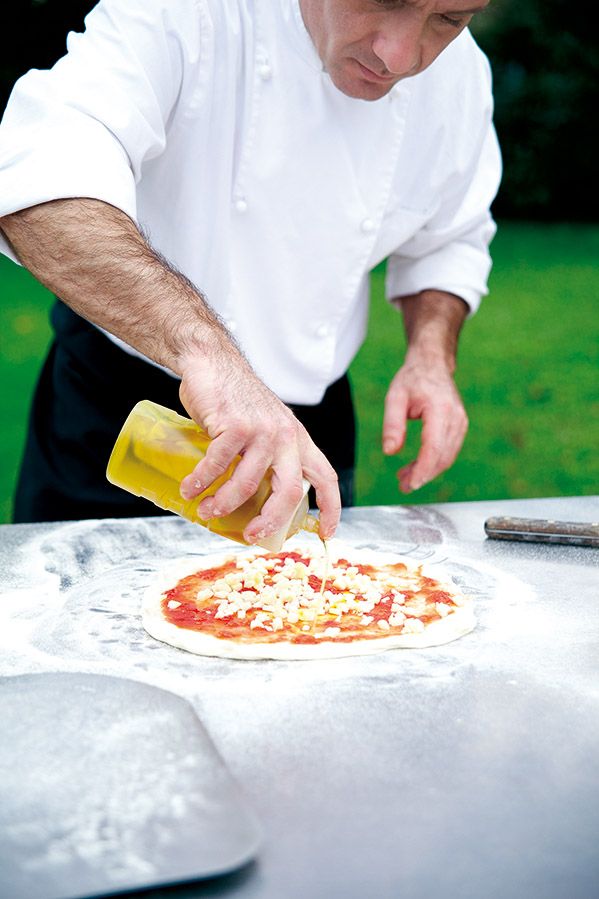 Fontana - Lorenzo Rosso Build In Wood Burning Pizza Oven With Trolley