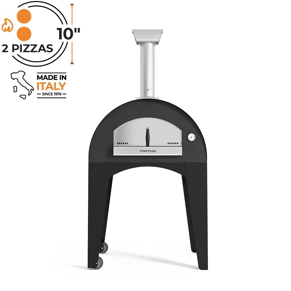 Fontana - Lorenzo Pearl Build In Wood Burning Pizza Oven With Trolley