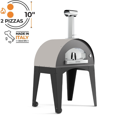 Fontana - Lorenzo Pearl Build In Wood Burning Pizza Oven With Trolley