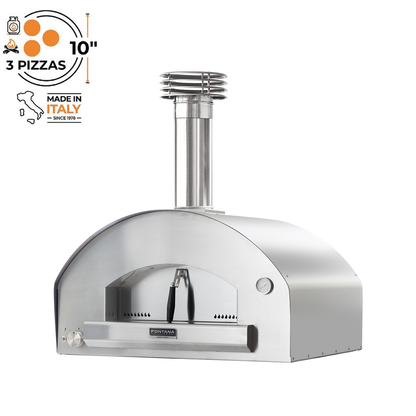 Fontana Forni - Mangiafuoco Gas & Wood (Dual Fuel) Countertop Pizza Oven