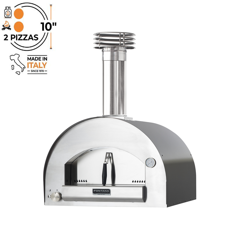 Fontana Forni - Margherita Gas & Wood (Dual Fuel) Countertop Pizza Oven