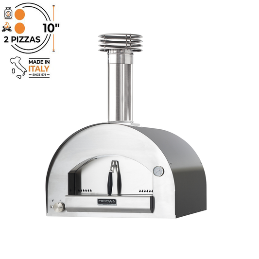 Fontana Forni - Margherita Gas & Wood (Dual Fuel) Countertop Pizza Oven