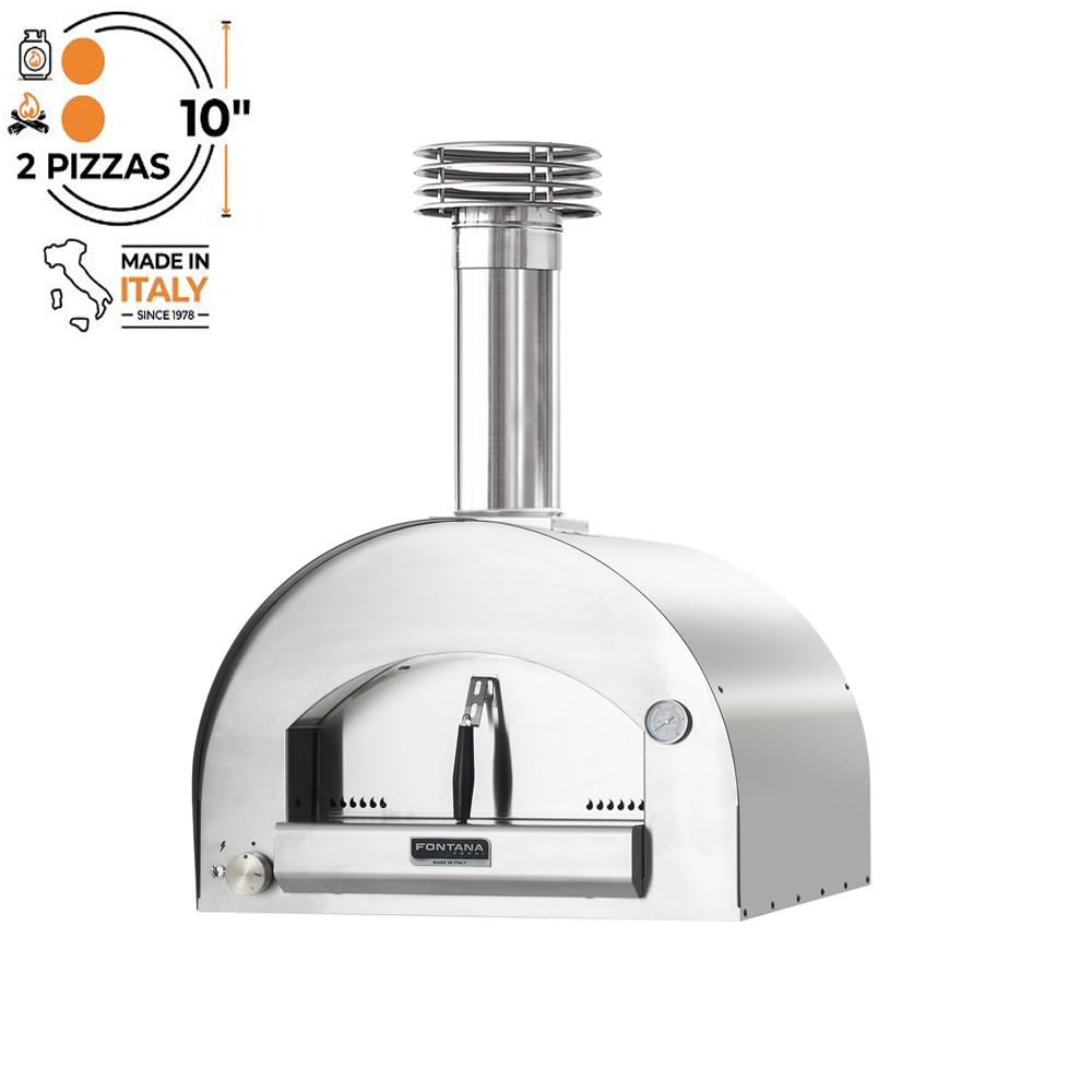 Fontana Forni - Margherita Gas & Wood (Dual Fuel) Countertop Pizza Oven