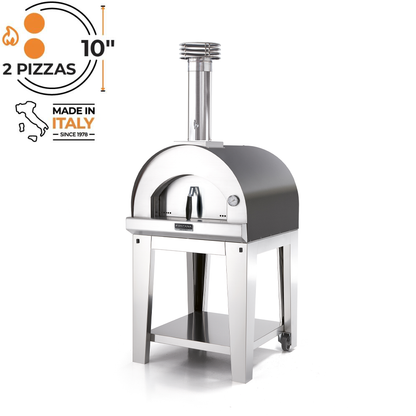 Fontana - Margherita Wood Burning Pizza Oven With Trolley In Anthracite