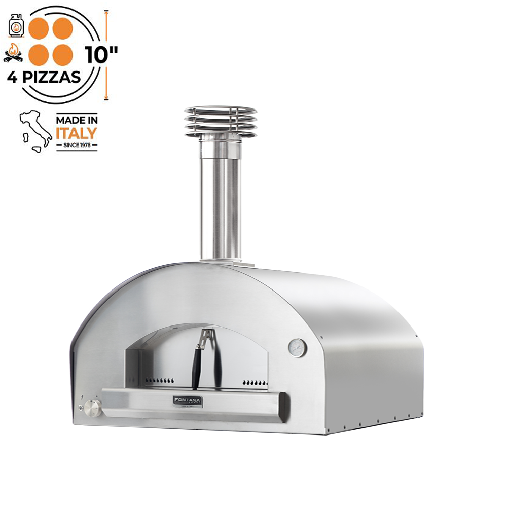 Fontana Forni - Marinara Gas & Wood (Dual Fuel) Countertop Pizza Oven