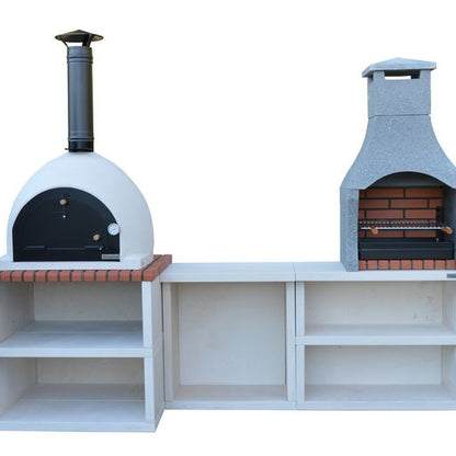 Xclusive Decor Outdoor kitchen - Pizza Oven & BBQ Set