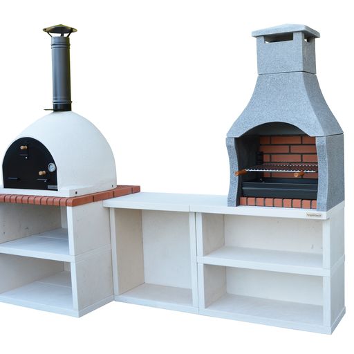 Xclusive Decor Outdoor kitchen - Pizza Oven & BBQ Set