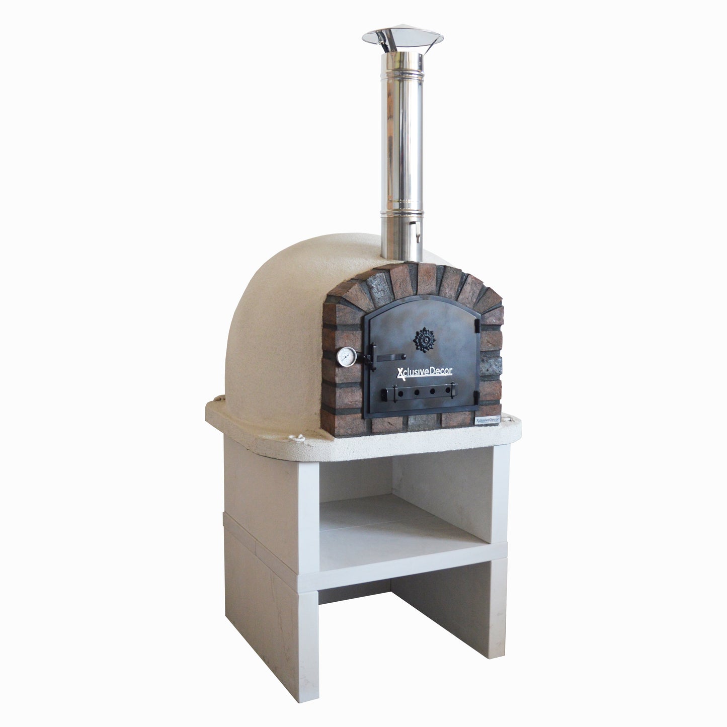 Xclusive Decor Premier Wood Fired Pizza Oven & Stone Stand