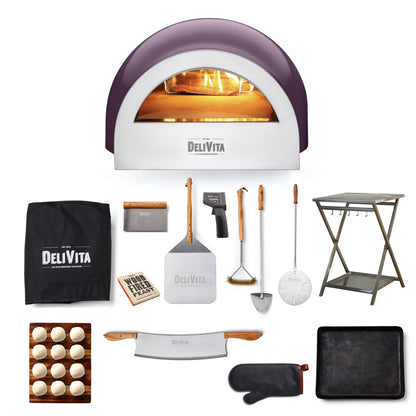 Delivita Deluxe Complete Wood Fired Pizza Oven Bundle