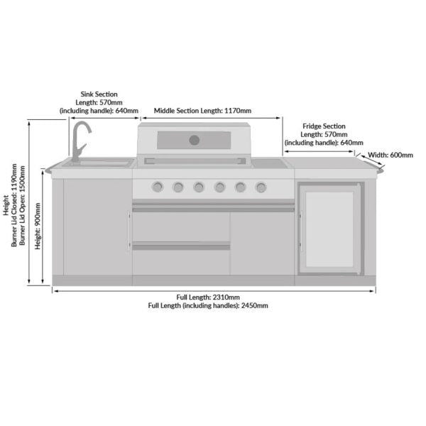 Buschbeck Stainless Steel Outdoor Kitchen