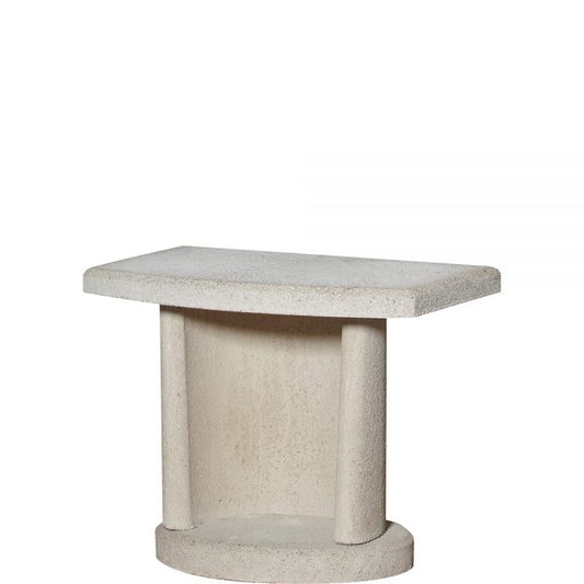 Buschbeck Masonry White Side Table