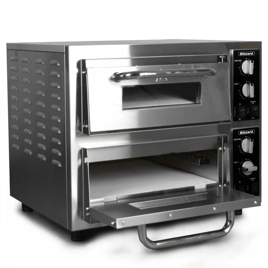 Blizzard Electric Twin Deck Pizza Oven 2 x 16 Inch - BPO2