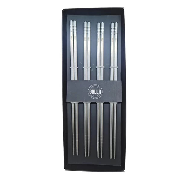 GRLLR Chopstick Stainless Steel Set of Four