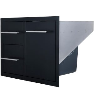 Sunstone Black Series Double Drawer Trash Combo 36″