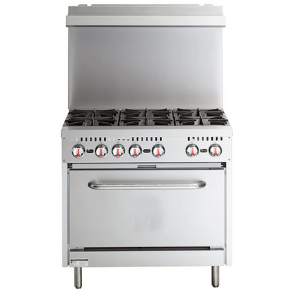 Infernus 6 Burner Range Oven with Splashback