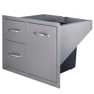 Sunstone Double Drawer and Trash Combo 36″