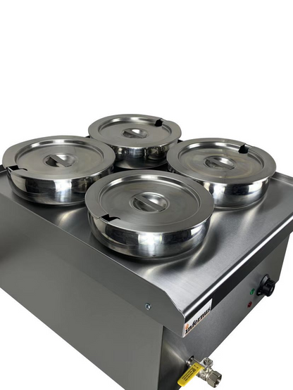 Infernus 4 x 7 Litre Electric Round Pot Bain Marie