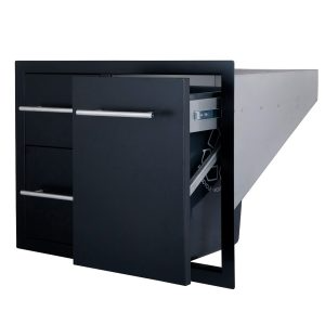 Sunstone Black Series Double Drawer Trash Combo 30″