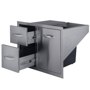 Sunstone Double Drawer and Trash Combo 36″