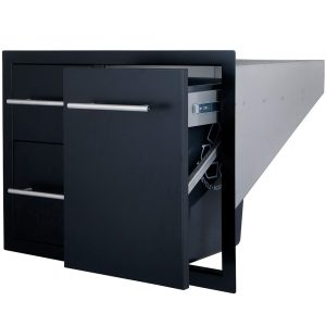 Sunstone Black Series Double Drawer Trash Combo 36″