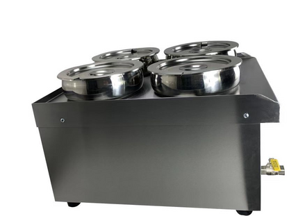 Infernus 4 x 7 Litre Electric Round Pot Bain Marie