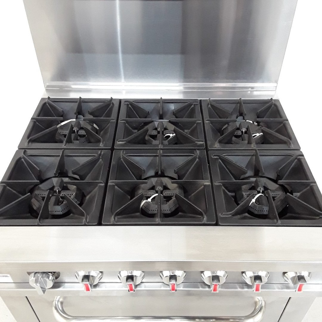 Infernus 6 Burner Range Oven with Splashback