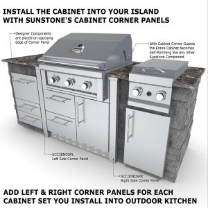 Sunstone Cabinet for 3 Burner Gas Grill