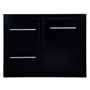 Sunstone Black Series Double Drawer Trash Combo 30″