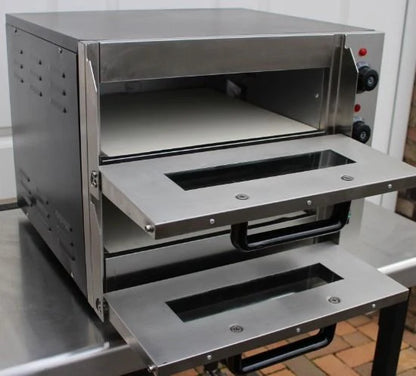 Hamoki Twin Deck Stainless Steel Electric Pizza Oven 16 Inch - 171001