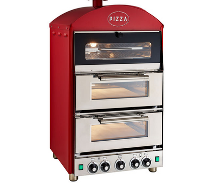 Double Pizza Oven with Warmer PK2W