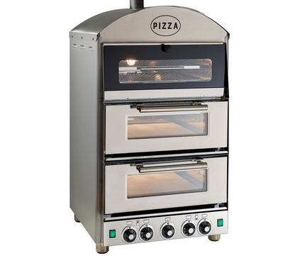 Double Pizza Oven with Warmer PK2W